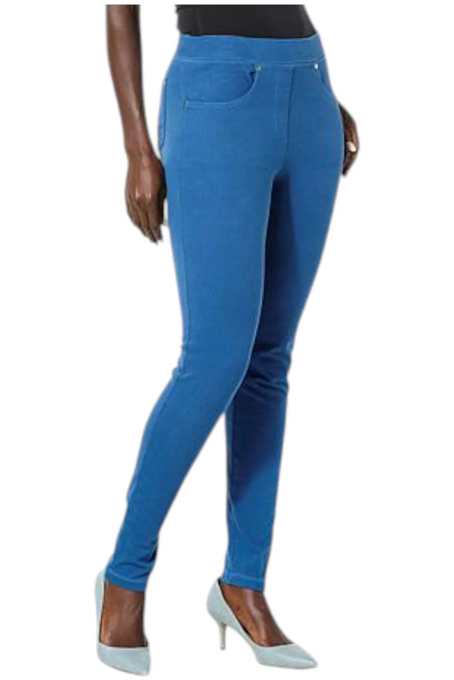 Antthony Women's Galaxy Knit Denim Jegging Medium Denim - Regular